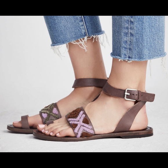 NWT Free People Torrence Leather Wrap Sandal✨ - Picture 2 of 5